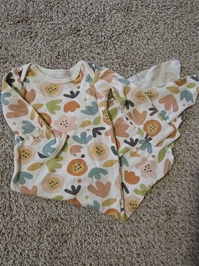 Mac & Moon Kids Floral Print Long-Sleeve Nightgown - Cream Multi